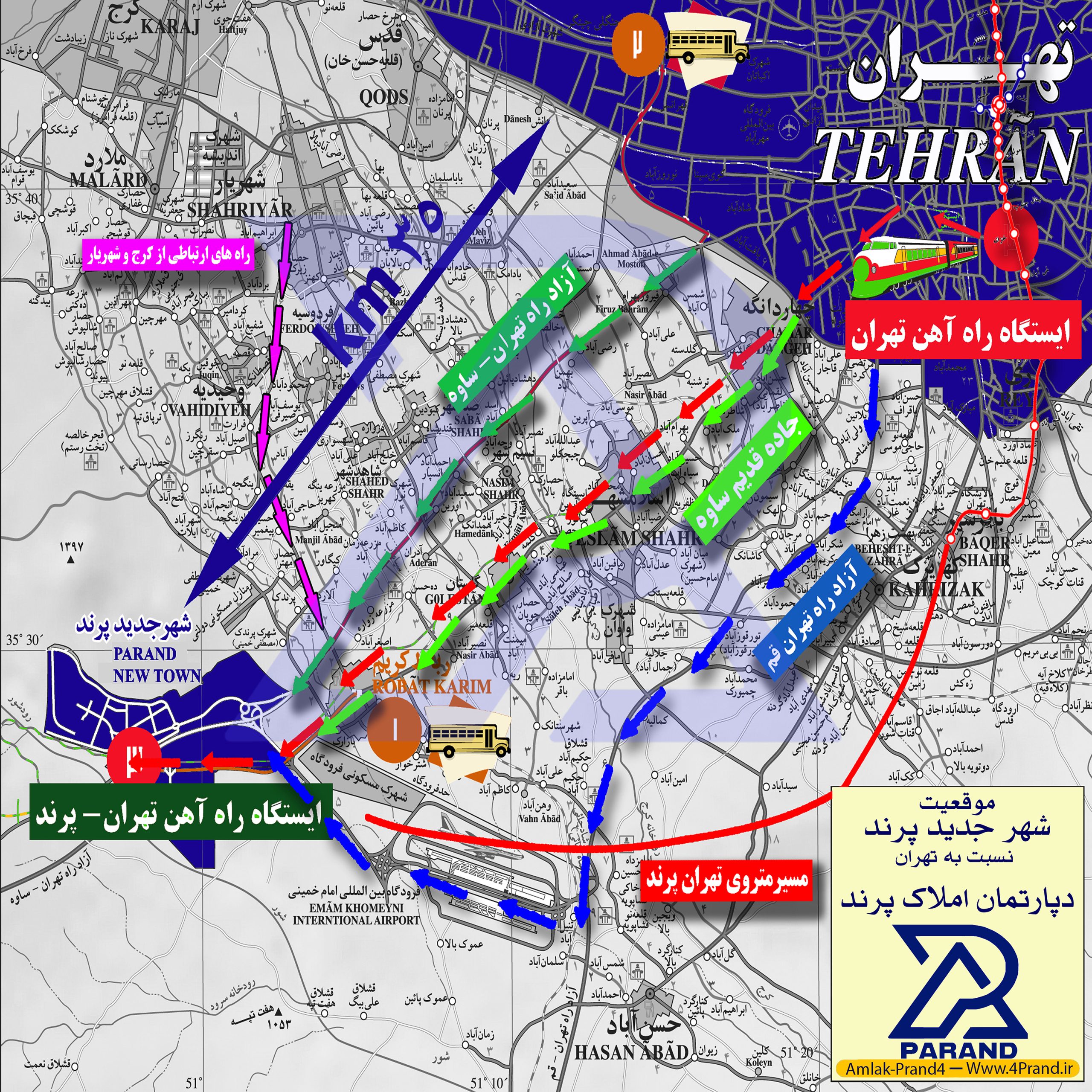 موقعیت جغرافیایی پرند